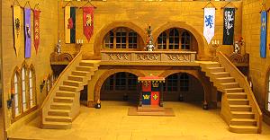 Rittersaal in verschiedenen Epochen